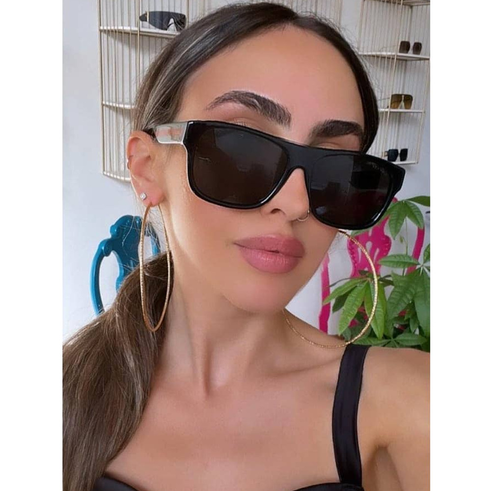 NEW Gucci GG0341S Black Unisex Striped Arm Sunglasses